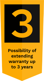 Possibility of extending warranty up to 3 years